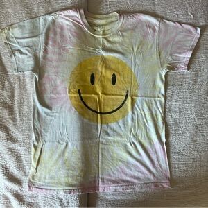 Smiley Face Tie-Dye T-Shirt - Women’s S